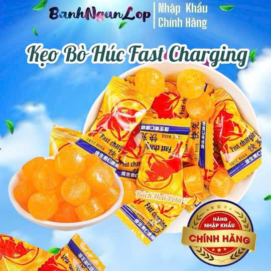  Sỉ 1Kg Kẹo Bò Húc Fast Charging Kẹo Tăng Lực Thái Lan Snack Ăn Vặt Candy 