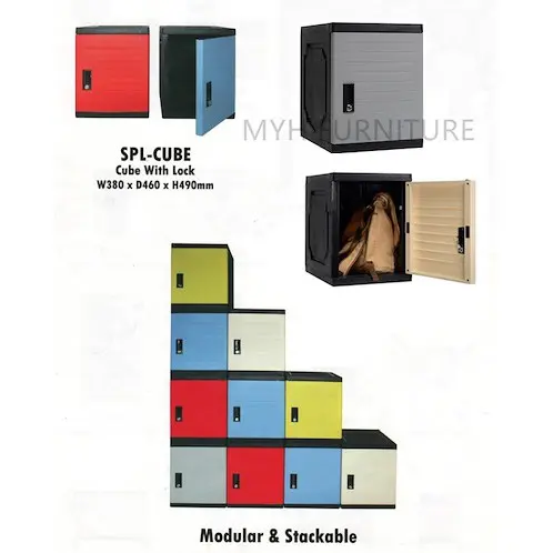 MYH Furniture Storage Cube With Lock Cabinet Locker Plastic Locker Parcel Locker Stackable Locker Plastic Cube