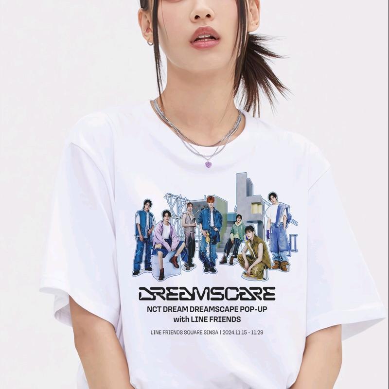 ZHRA T-Shirt Kaos Nct Dream Dreamscape Cotton Combed 30s Hitam Oversize Pria Wanita - Katun Baju Atasan Dewasa Pendek 0