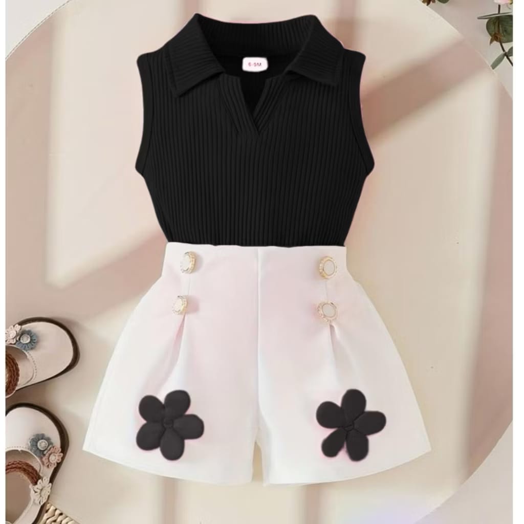 Setelan Baju Anak Perempuan Model Korean Style /Fashion Anak Perempuan Terbaru Usia 0-6 Tahun