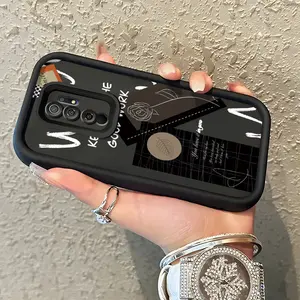 Casing Hp Untuk Xiaomi Redmi 9 Redmi 9 Prime POCO M2 Case HP pola Bunga wajah tersenyum Cesing Casing sederhana Kesing Silikon lunak Kasing baru Softcase