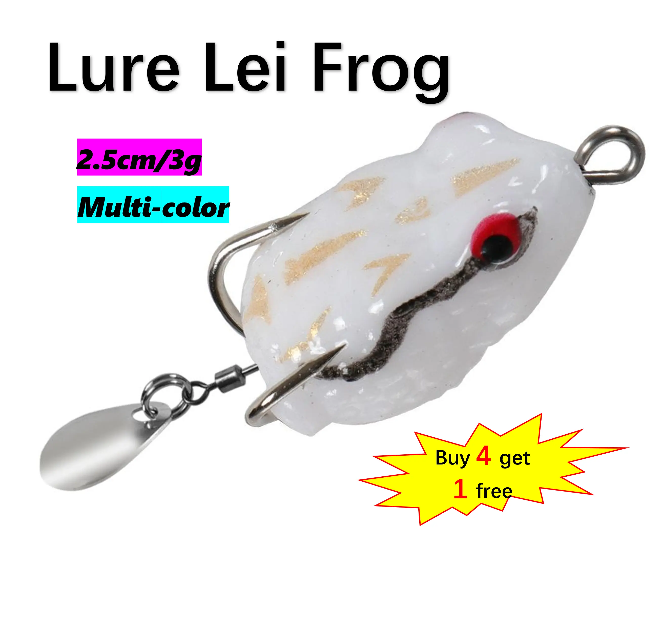 Lure Bait Thunder Frog Biomimetic Fake Bait Toad Frog Egg Frog 2.5cm3g