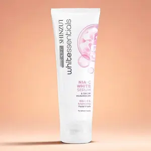 SHINZUI WHITE ESSENTIAL Double Brightening Facial Wash Snow Mushroom 20ml - Facial wash Shinzui - Sabun Shinzui