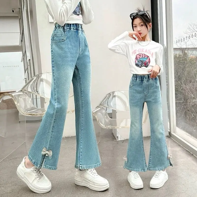 Celana Jeans Cutbray Anak Perempuan Import Model Jubrai Mutiara Usia 1-10 Tahun 7