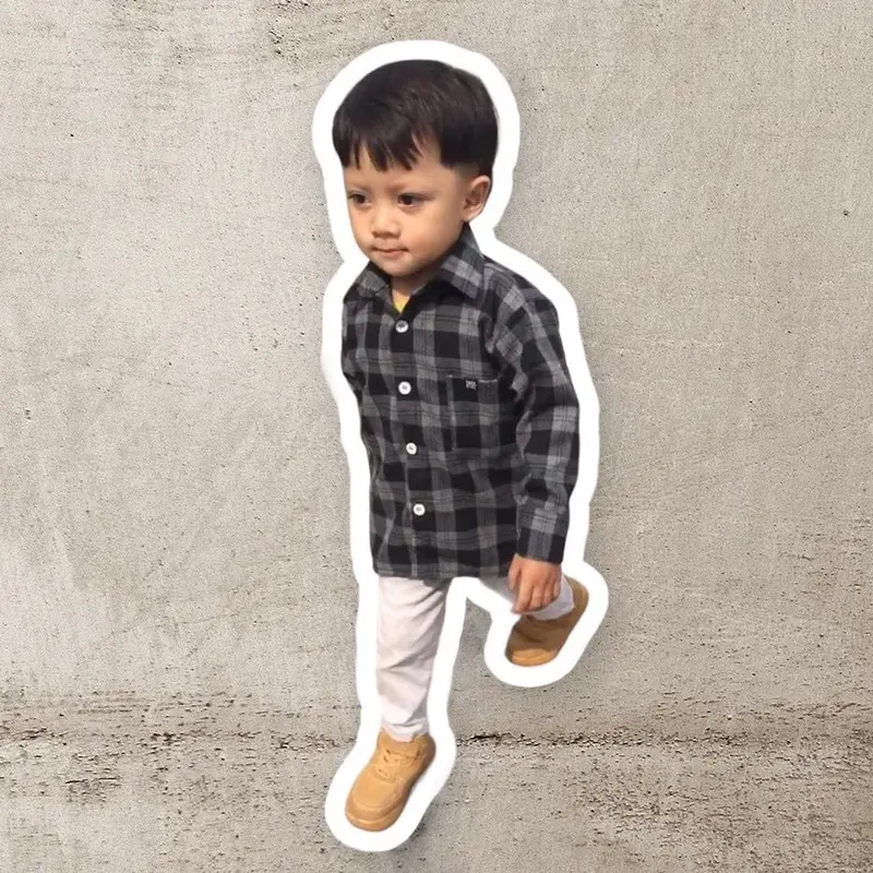 KEMEJA ANAK LAKI LAKI 8-12 TAHUN BAHAN FLANNEL JUNIOR Fashion 3