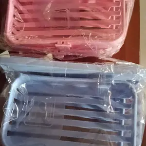TEMPAT SABUN 2 TINGKAT HOLDER RAK SABUN BATANG RAK TOILET rak SABUN TEMPEL 2 TINGKAT Material Plastik Berkualitas Tanpa Paku Multifungsi Serbaguna