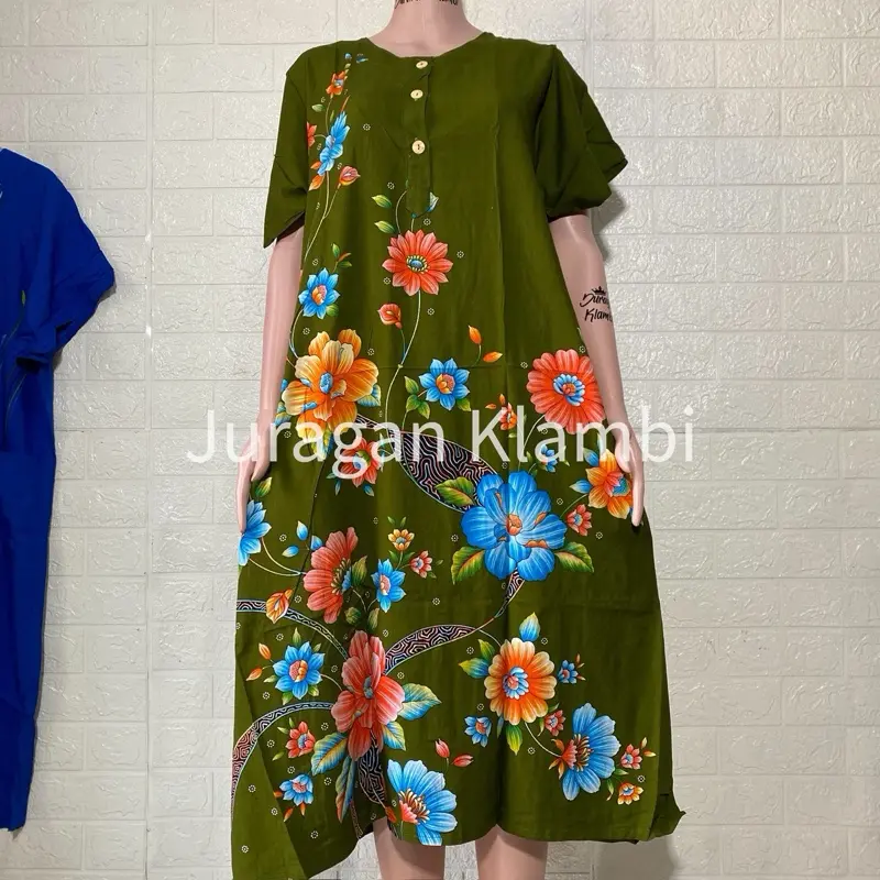 [Sesawi] Daster Alana 04 LD 120 Label Hitam bunga busui | baju santai wanita | baju tidur wanita Bumil Cantik Kancing Motif Menyusui Nyaman Rayon Ibu 6