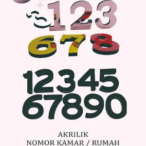 AKRILIK NOMOR KAMAR / AKRILIK NOMOR PINTU / AKRILIK NOMOR RUMAH