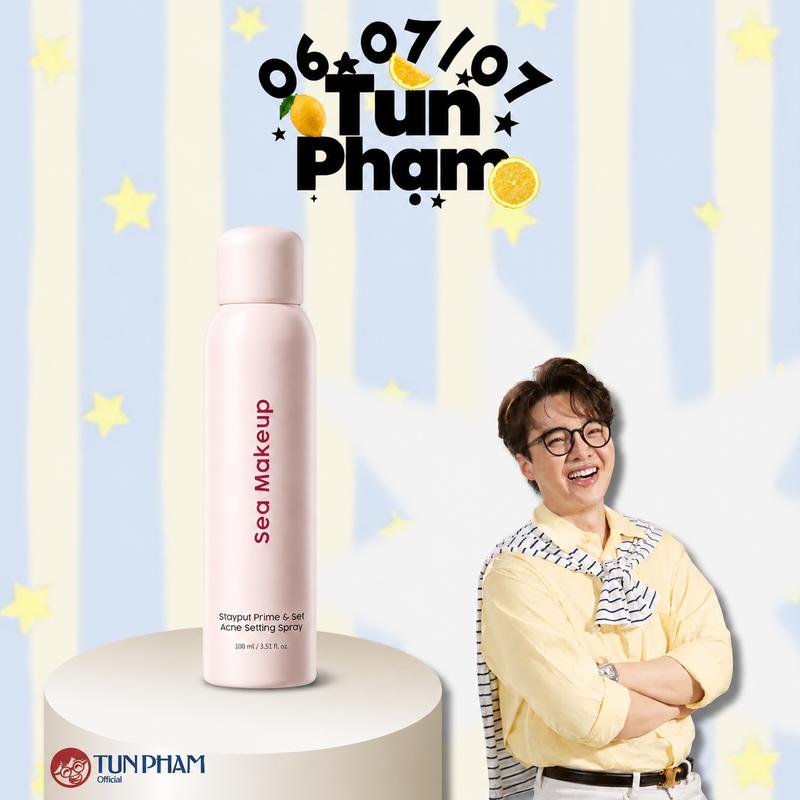 [Tun Phạm X SEA MAKEUP] Xịt khoá nền Sea Makeup Hỗ trợ cố định lớp trang điểm dưỡng ẩm lâu trôi và hiệu quả lì mịn 100ml