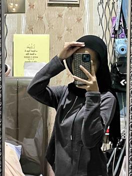 Product Review of Atasan berkerudung lengan panjang ramping serbaguna putih sederhana untuk wanita versi berkualitas tinggi from m**k 2