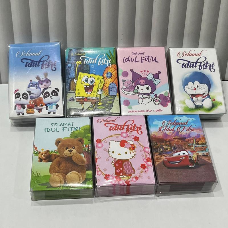 AMPLOP LEBARAN HARI RAYA IDUL FITRI 2025 RAMADAN MOTIF KARTUN MIKA ISI 50 LEMBAR 0