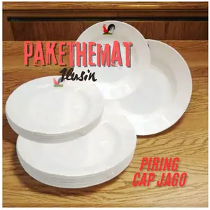 paket hemat 1 lusin piring jago ,piringcapjago,piringmurah