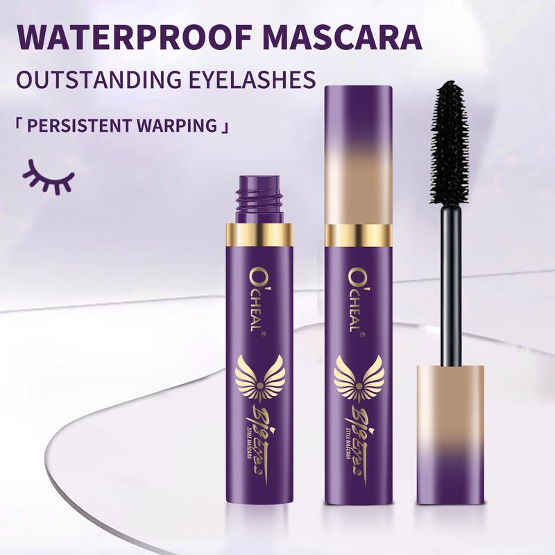 O‘CHEAL 4D Silk Fiber Black Mascara Waterproof Volumizing Curling Mascara Lengthening Mascara Long Lasting Makeup Fuller Lashes 2