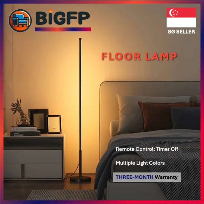 Floor Lamp Nordic LED Light Space Saving Minimalist Simple Standing Lights for Living Room Bedroom