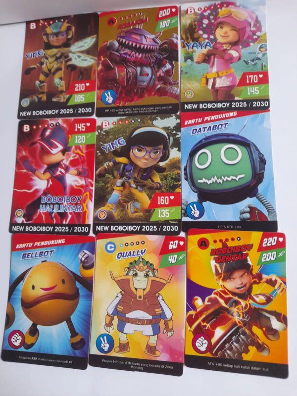 10 BUNGKUS KARTU TRADING CARD BOBOIBOY GALAXY GOL TERBARU