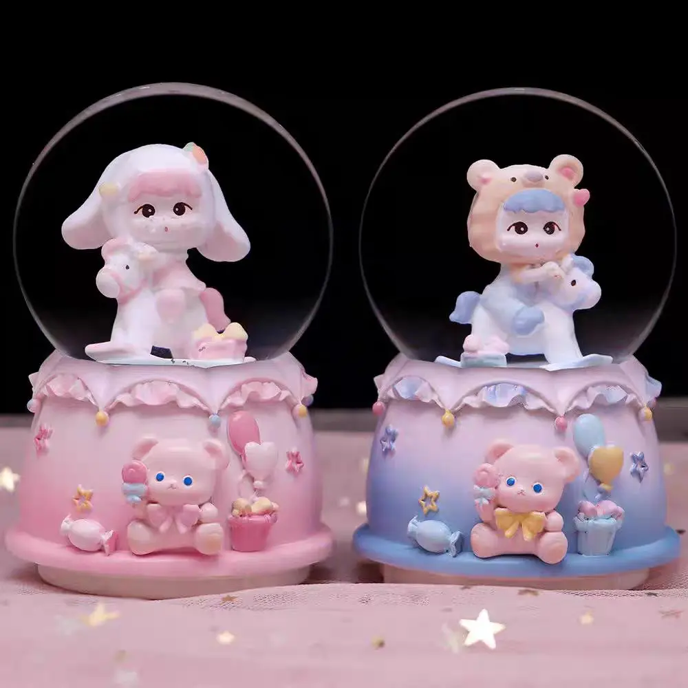 Kotak Musik / Bola Salju Baby Lulaby  Unicorn / Bola Musik / Snowball Baby Cute / Music Box Baby Couple