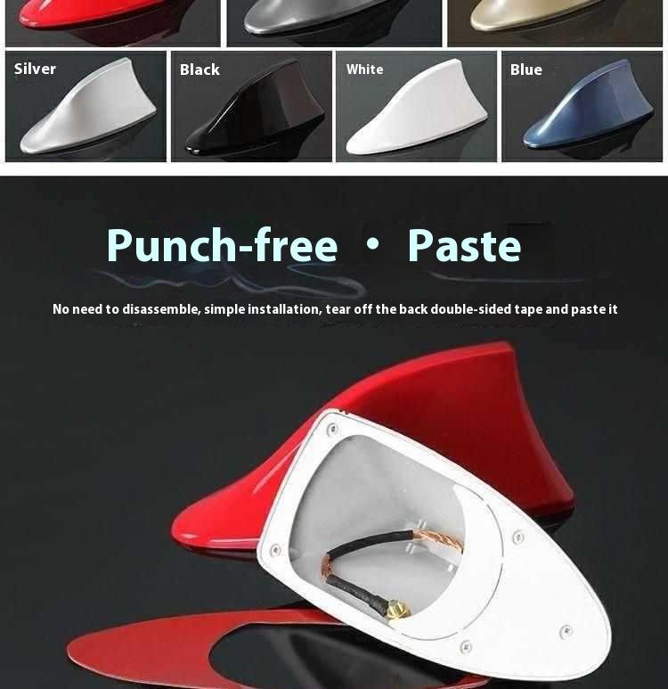 Product Introduction of Car solar flashing light decoration shark fin antenna anti rear end collision roof light LED tail wing modification warning light 14