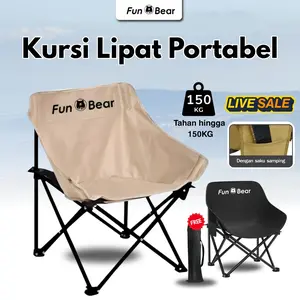 FUNBEAR Kursi Lipat Outdoor Kursi Camping Bulan Tahan Air Tahan Aus Dan Tahan Sobek Beban 180kg