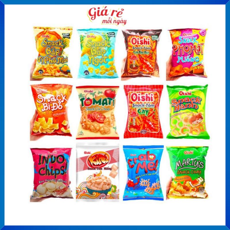 Chính hãng Bền bỉ MUA TỐI THIỂU Combo 10 gói Bánh snack OISHI đủ vị 3x gam…