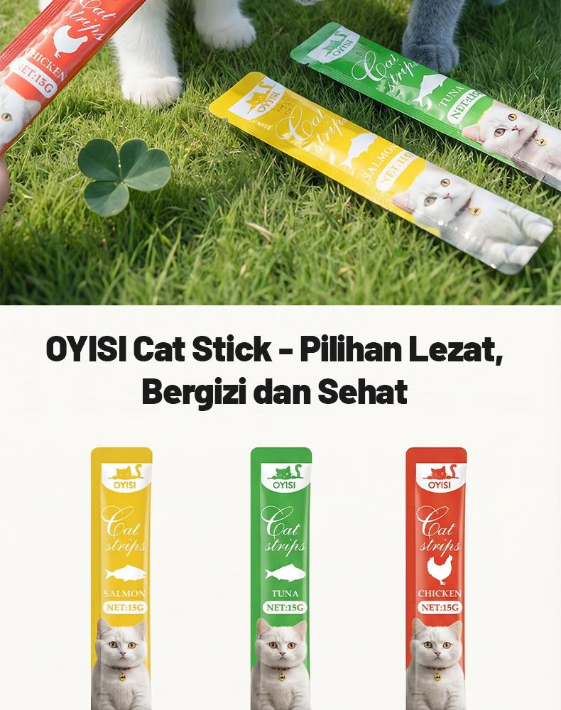 10pcs/20pcs/50pcs/100pcs Makanan Kucing Basah/Wetfood Cemilan Stik/Pet Strip Kucing-3 10pcs/20pcs/50pcs/100pcs Makanan Kucing Basah/Wetfood Cemilan Stik/Pet Strip Kucing-3