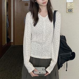 Áo Thun In Hoa Dài Tay, Dành Cho Nữ, Dáng Ôm, Áo Thường Ngày Thoải Mái Và Sành Điệu, Thiết Kế Mới Mùa Thu, Quần Áo Nữ, 3718 #