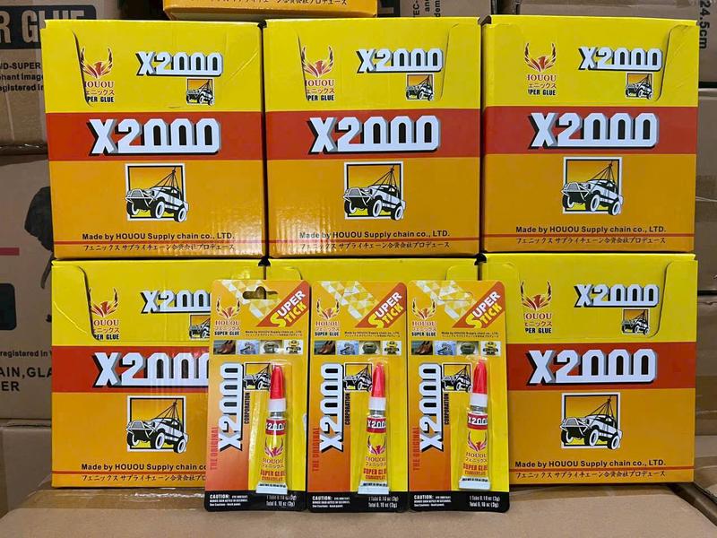  Keo dán  X2000 MÀU VÀNG  ĐƠN  siêu keo liên kết nhựa sắt inox gỗ thủy tinh keo dán đa năng 