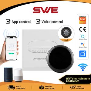 Pengawal Jauh IR / RF Universal WiFi, SWE, Kawalan Suara, Sesuai untuk TV dan Penyaman Udara Jauh, Menyokong Pembelajaran Kod RF
