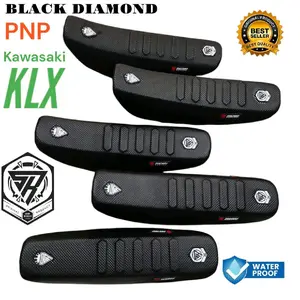 jok set supermoto pnp klx kawasaki supermoto d tracker,klx bf klx trail busa tebal cover black diamond