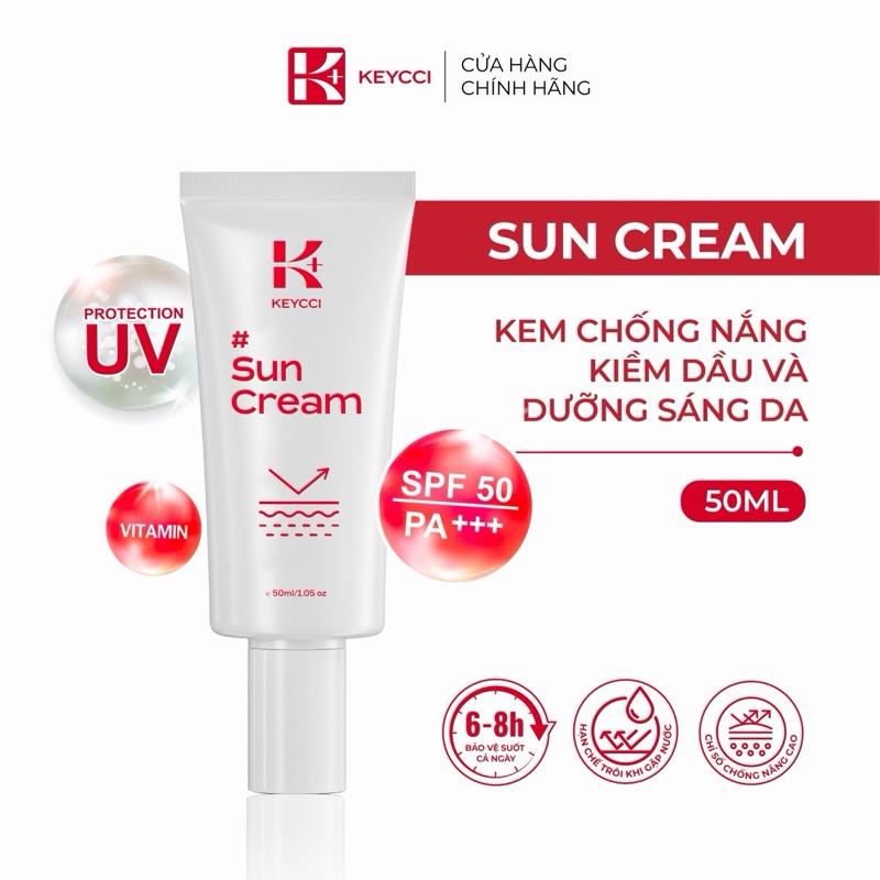  Kem Chống Nắng Nâng Tone Dưỡng Da Cho Mặt SPF 50+   Dung Tích 50G   