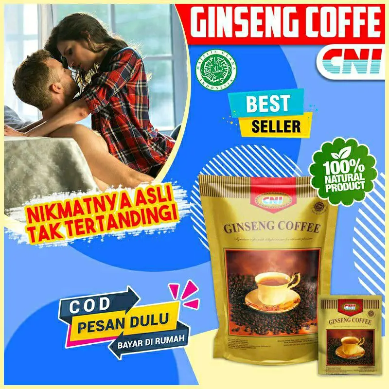 CNI Ginseng Coffee dan Signature Kopi Ginseng Penambah Stamina Aman di Lambung (10/20sachet) Robusta 1
