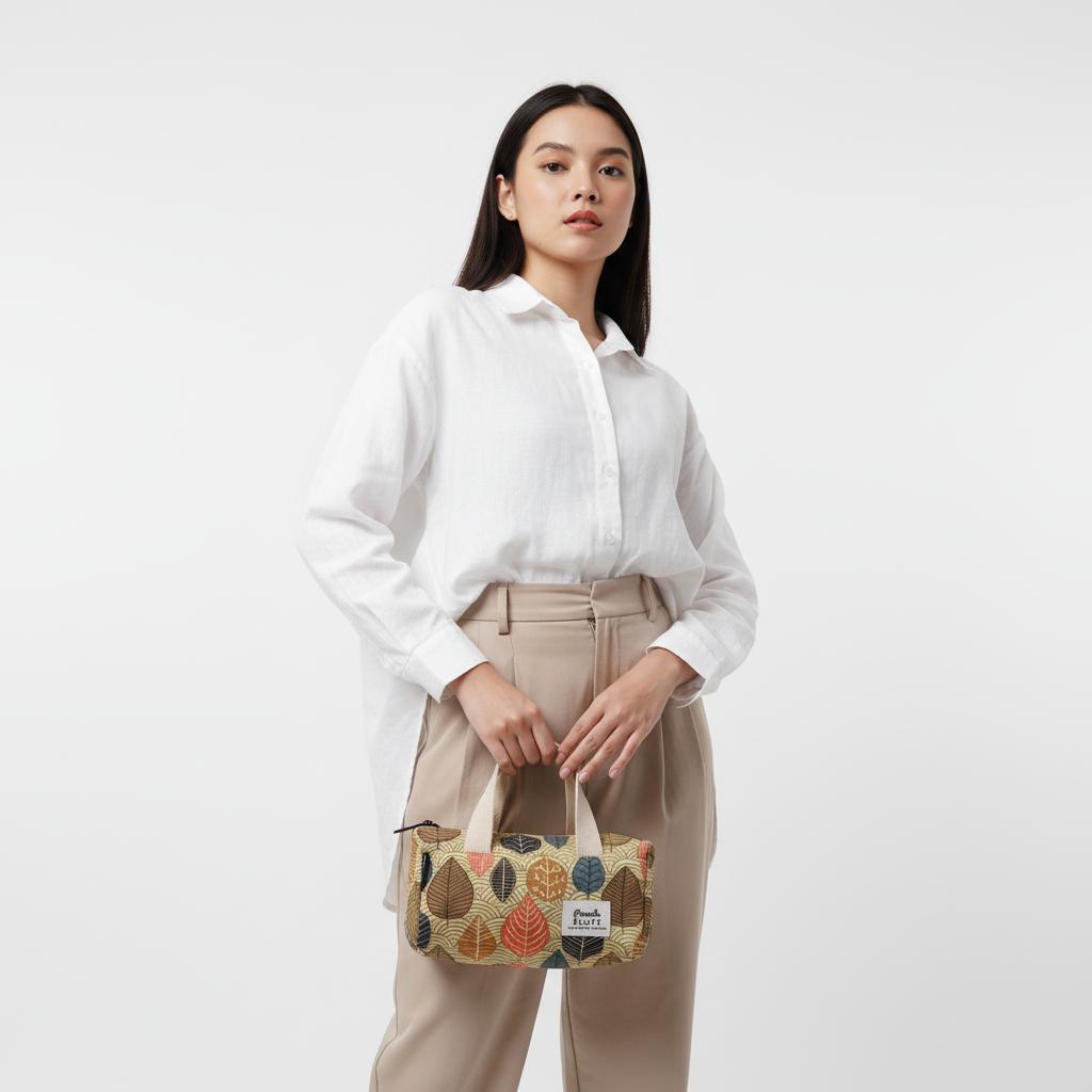 Pamolestuff Pouch Dompet Travelling Bahan Kanvas Penutup Resleting - Lilo Series