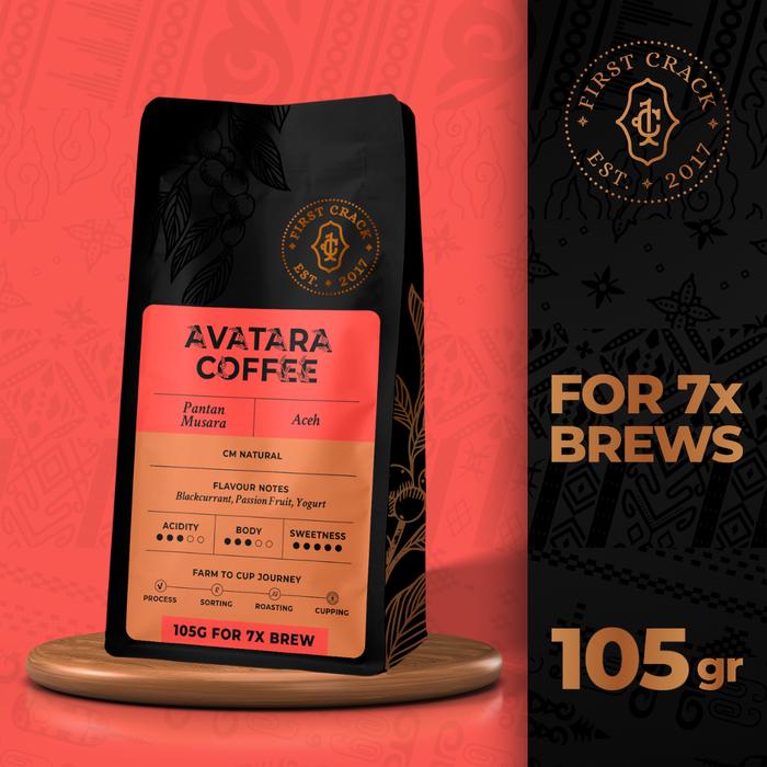 Gambar Aceh Avatara Coffee 105GR - Single Origin Arabica Coffee - Biji Kopi / Bean dari First Crack Coffee Kota Administrasi Jakarta Utara Tokopedia