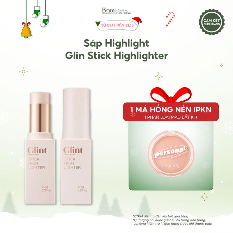 Tặng Phấn Má - Phấn Bắt Sáng Dạng Thỏi Glint Stick Highlighter 7g Date 05 2027