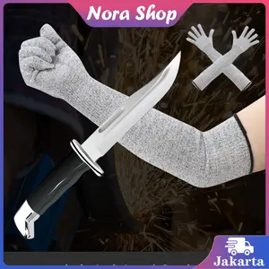 40cm Sarung Tangan Panjang Anti Pisau / Anti Bacok Anti Cutting Gloves