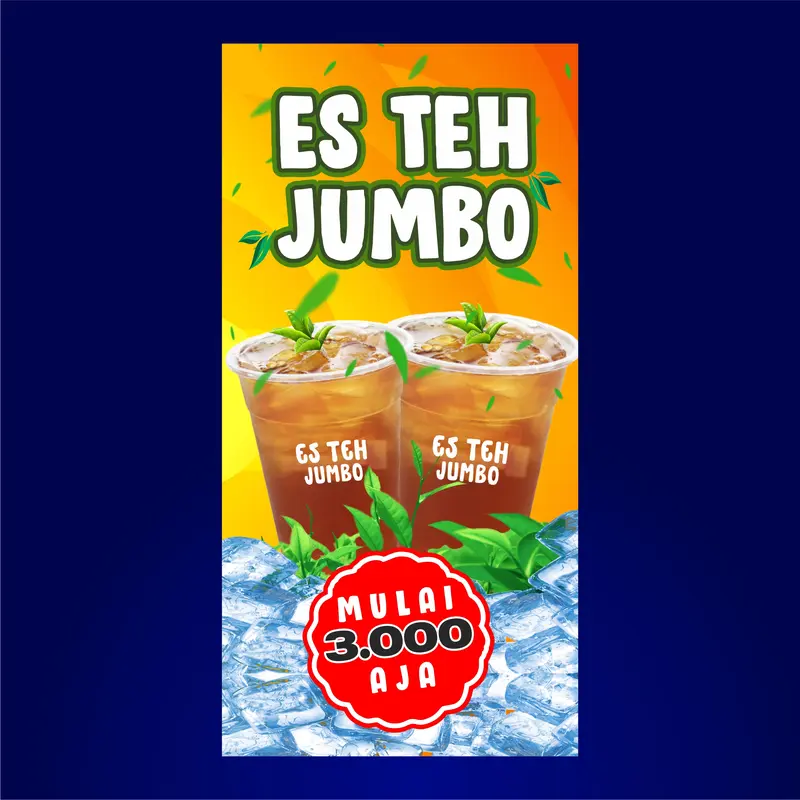 Spanduk Banner Es Teh Jumbo 1