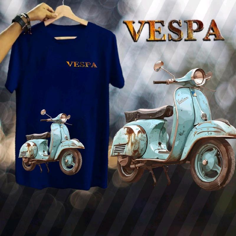 ATASAN KAOS T-SHIRT BAJU DISTRO VESPA UNISEX DEWASA LENGAN PENDEK HARGA GROSIR TERBARU 4