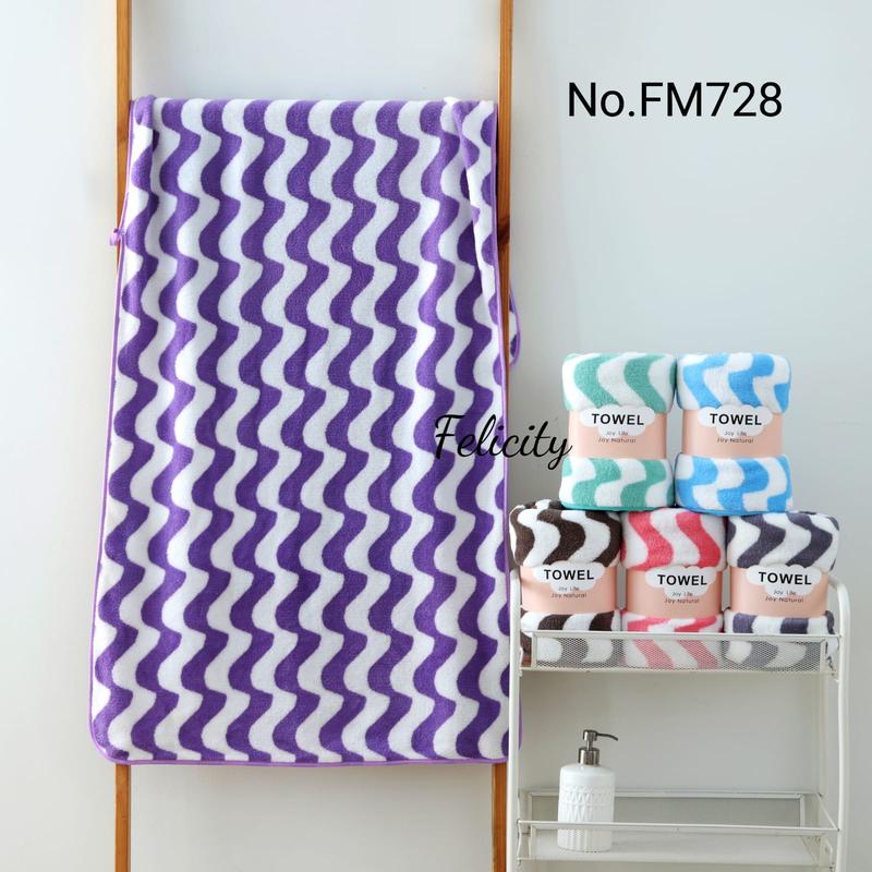 COD Paket Handuk Dewasa 3 pcs Handuk Microfiber uk 70 x 140 cm Hadiah Kado 7