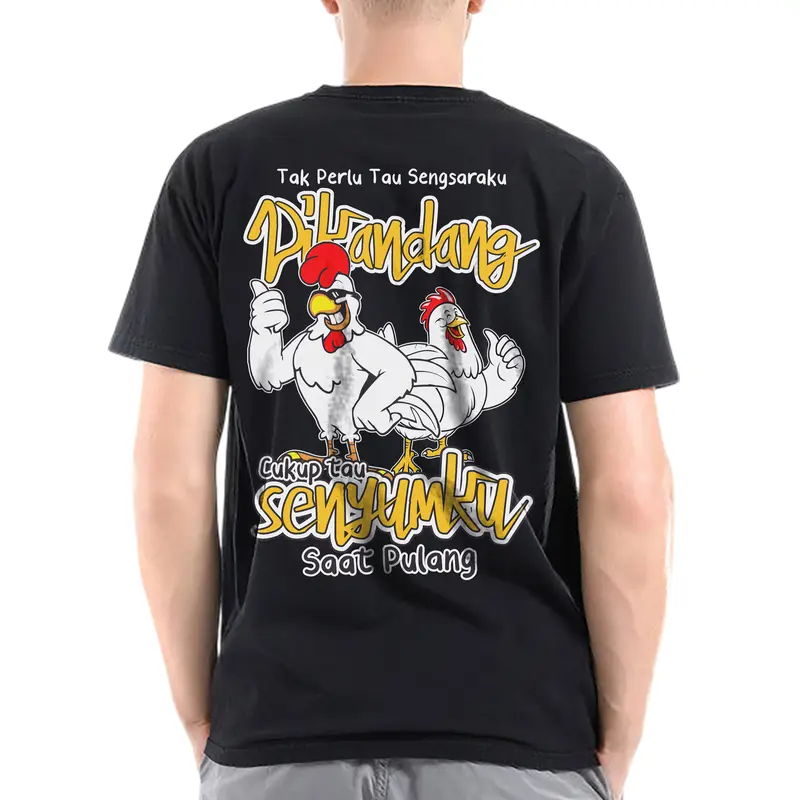 BRAVESOULS - Kaos Peternak Ayam Broiler Pejuang FCR Baju Dewasa Pria Wanita Kain Katun Combed Standar Distro Sablon Keren Pendek Panjang 0