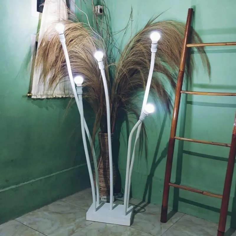 Standing lampu dekorasi polos tanpa bunga. Dekorasi pelaminan. TERMURAH 0