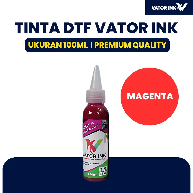 TINTA DTF VATOR INK 100ml Premium Quality Sablon DTF Hasil Pekat Cerah 4
