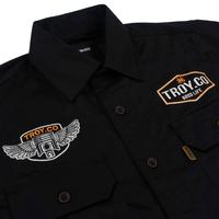 Gambar Troy Company Workshirt Workwear Engineers Black Wheel - Kemeja Kerja Work Shirt WS 2622 - M dari Troy Company Kab. Sleman 4 Tokopedia
