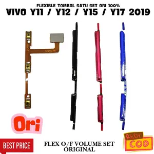 FLEXIBLE SET TOMBOL LUAR DALAM ORI I00% UNTUK VIVO Y11 / Y12 / Y15 /Y17 2019 FLEKSIBEL ON OFF VOLUME