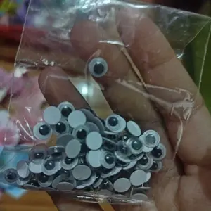 Isi 10 Pasang Mata Boneka / Mata Gerak Untuk Boneka / Googly Eyes Aneka Ukuran Import
