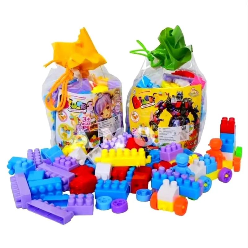 Mainan Edukasi Blok Susun Isi 114pcs, 102pcs, 78pcs Block Susun Edukasi Anak Toys 7