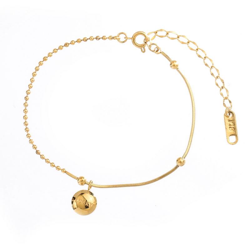 Product Introduction of Small bean letter anklet female summer light luxury niche design sense senior spice girl anklet Internet red accessories 2