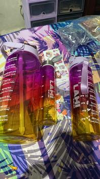 Product Review of FoodGrade Botol Beranak 2 Liter + 1000ml + 500ml Botol Minum Viral 1 set BPA FREE Plastik Putih Sedotan Bottles Kitchenware from _**1 0