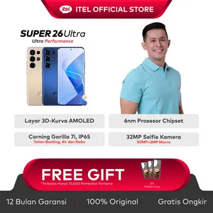 [Exclusive Afdhal Yusman] ITEL S26 ULTRA - 8+8/256GB - T7300 Ultra Gaming Processor - Corning Gorilla 7i - IP65 - 3D Curved Amoled Screen - 6000mAH