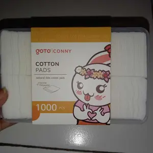 Goto [COD] Conny Kapas Wajah Tipis Facial Cotton Pembersih Make Up 1000 pcs