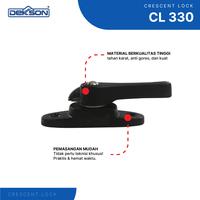 Gambar DEKKSON Crescent Lock Kunci Jendala Geser Alumunium CL 330 - Hitam dari Dekkson Official Shop Kota Administrasi Jakarta Barat 4 Tokopedia