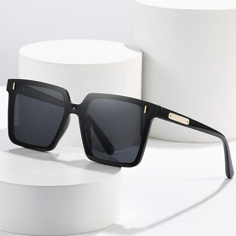 Product Introduction of Square Sunglasses Eyeglasses Anti Blue Light UV Protection Glasses, Shades For Men Women, Fashion Black Glasses Dark Glasses 30